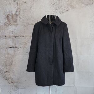 J. Crew Charcoal Grey Wool Pea Coat Womens Size 8